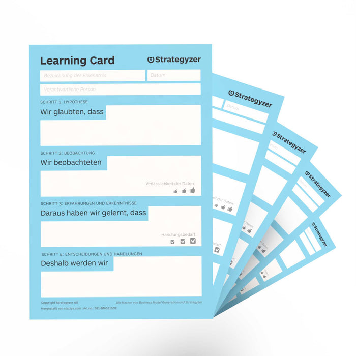 Strategyzer Business Model Learning Card – Capture and Act on Insights
