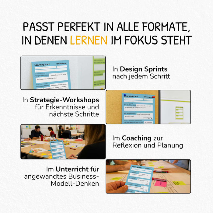 Strategyzer Business Model Learning Card – Capture and Act on Insights