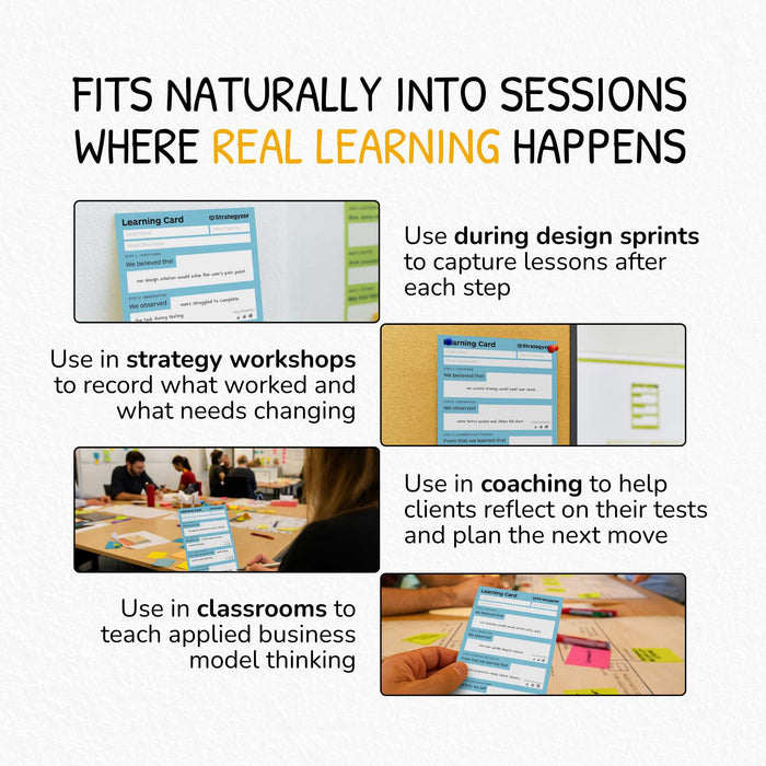 Strategyzer Business Model Learning Card – Capture and Act on Insights