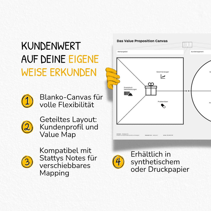 Value Proposition Canvas – Without Trigger Questions for Flexible Use