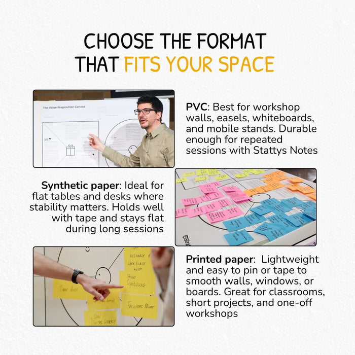Value Proposition Canvas – Without Trigger Questions for Flexible Use