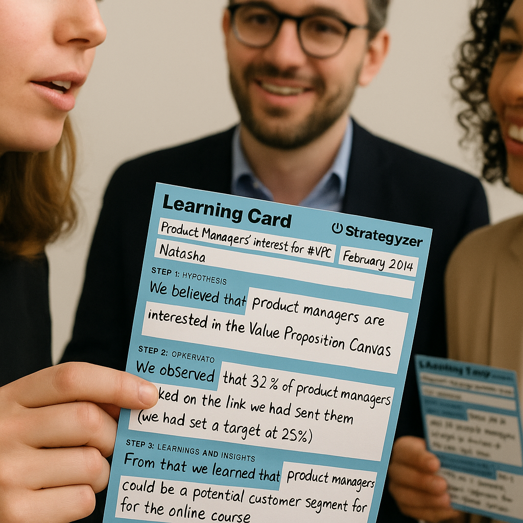 How you can use your business model learning card