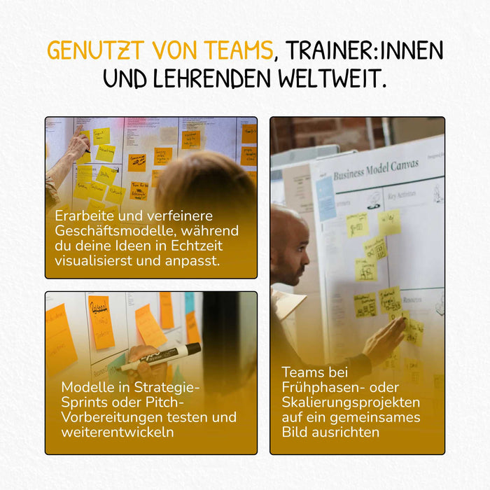 Business Model Canvas Template with Trigger Prompts for Mapping Ideas