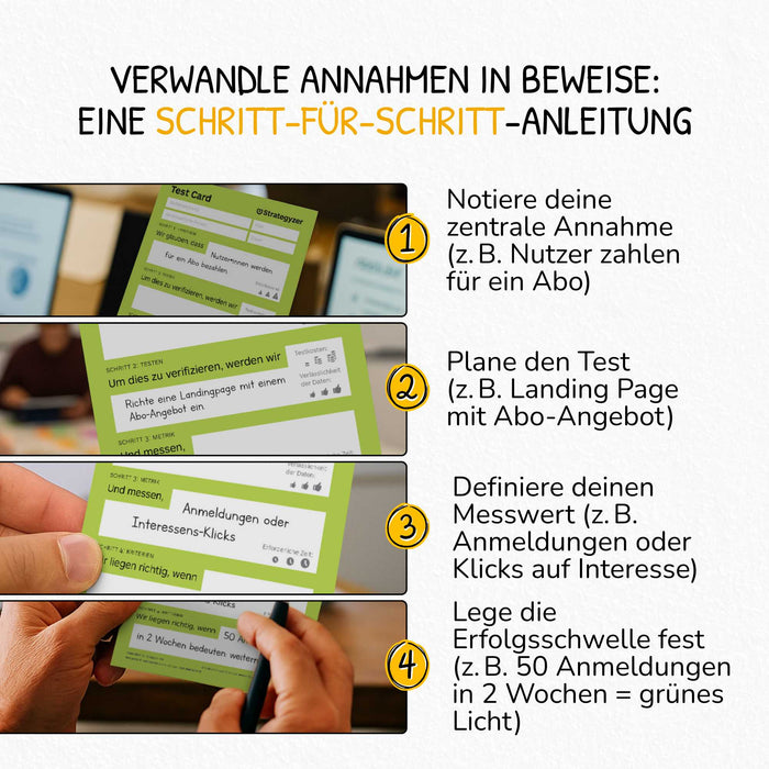 Strategyzer Business Model Test Card – Frame & Validate Business Ideas