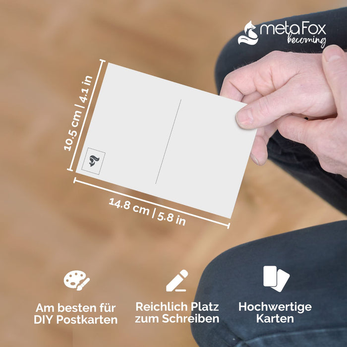 Postcards Pack "Creative Freedom" - 50 Blank Cards for Open Expression