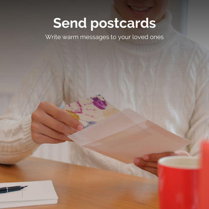 Postcards Pack "Creative Freedom" - 50 Blank Cards for Open Expression