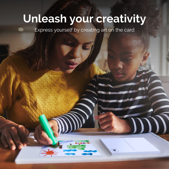 Postcards Pack "Creative Freedom" - 50 Blank Cards for Open Expression