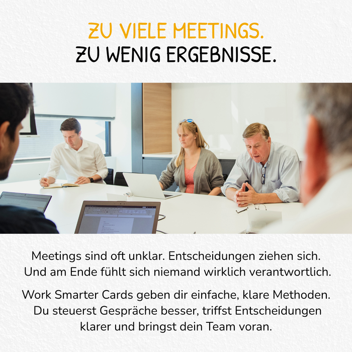 Work Smarter Cards für die Arbeit in komplexen Situationen