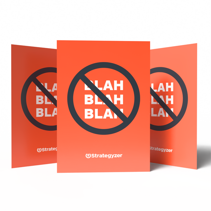 Blah, Blah, Blah Karte – Visuelles Zeichen für Klartext