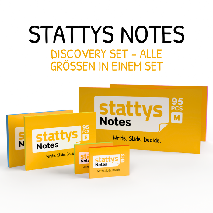 Stattys Notes - All Sizes in 1 Set (6 Pads)
